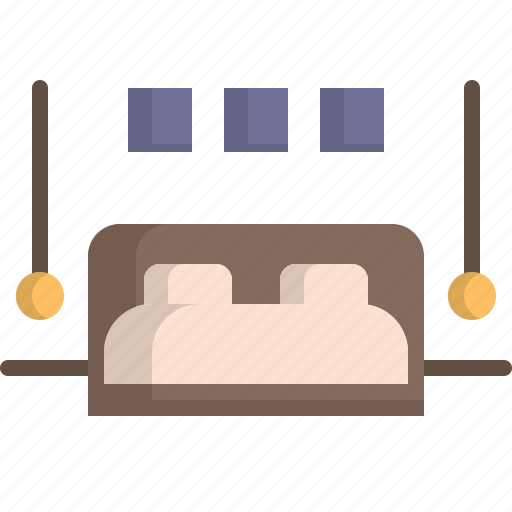 Bed, bedroom, decorate, furniture, home, interior icon - Download on Iconfinder