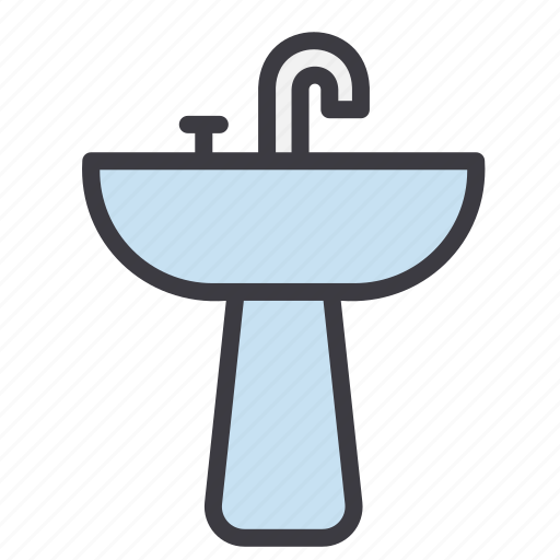 Sink, house, bathroom, furniture, clean icon - Download on Iconfinder