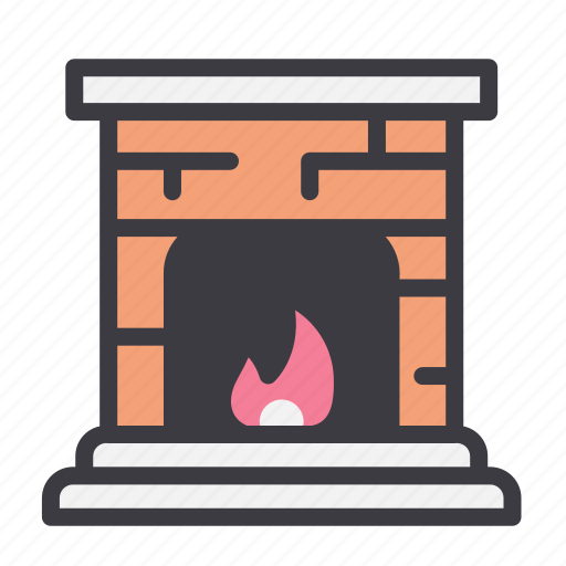 Fire, house, fireplace, home, christmas icon - Download on Iconfinder