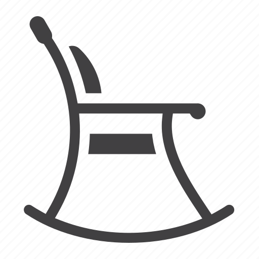 Chair, furniture, home, interior, relax, rocking, wood icon - Download on Iconfinder