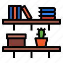 books, shelf, shelves