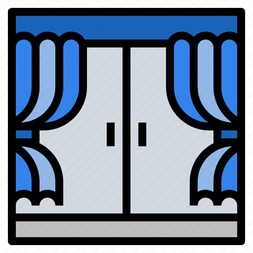 Curtain, furniture, household, window icon - Download on Iconfinder