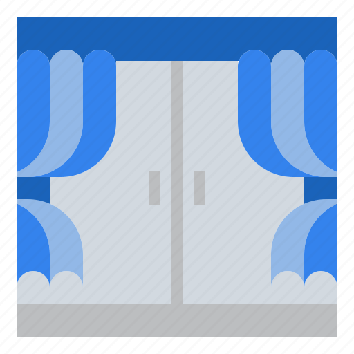 Curtain, furniture, household, window icon - Download on Iconfinder