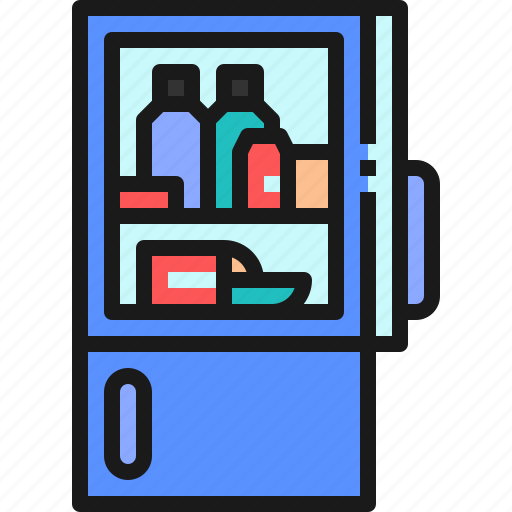 Refrigerator, fridge, kitchen icon - Download on Iconfinder