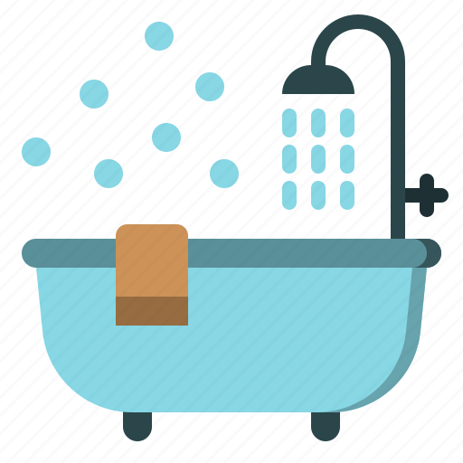 Furnitureandhousehold, bathtub, bathroom, bath, curtain, interior icon - Download on Iconfinder
