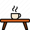 coffee, table, living, interior, home, furniture, room