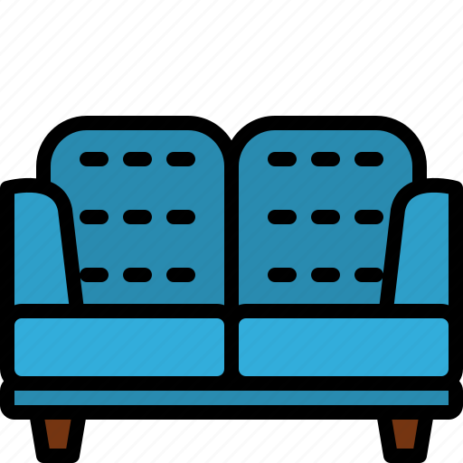 Couch, living, interior, home, furniture, room icon - Download on Iconfinder