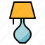 bulb, furniture, lamp, lighting, table 