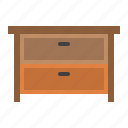 interior, drawer, table, furniture