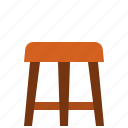stool, living, interior, home, furniture, room