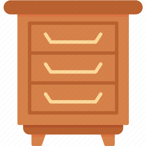 Bedside, table, cabinet, cupboard, drawer, furniture icon - Download on Iconfinder