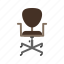 chair, furniture, leather, manager, revolving, seat, wheels