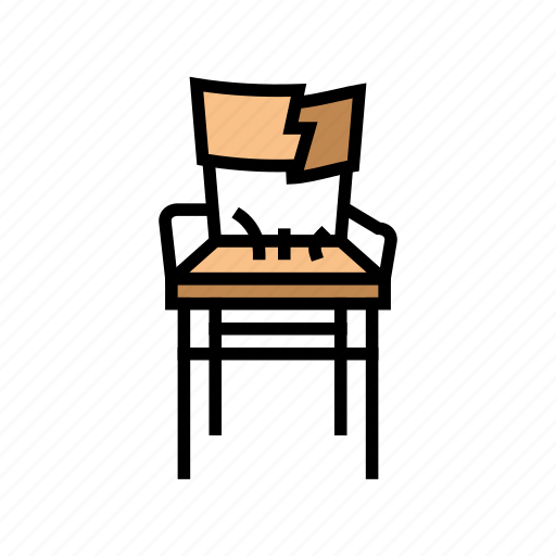 Broken, old, chair, furniture, home, backyard icon - Download on Iconfinder