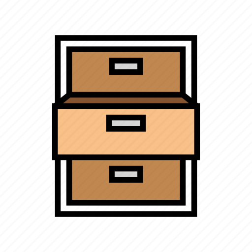 Drawer, open, furniture, home, backyard, dinning icon - Download on Iconfinder