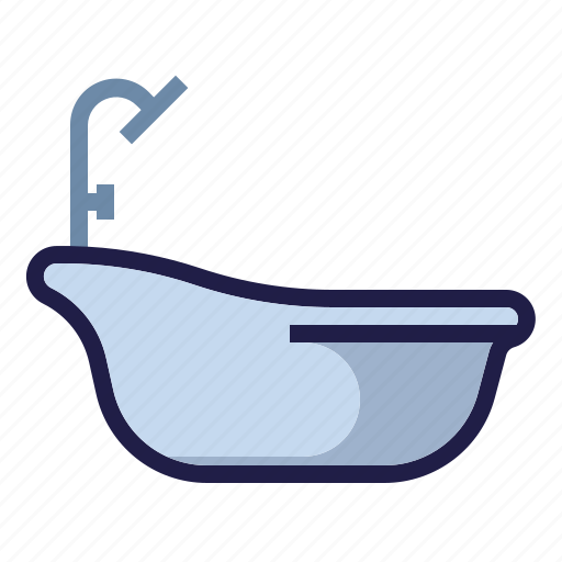 Bath, bathroom, bathtub, furnishing, furniture, home living, household icon - Download on Iconfinder