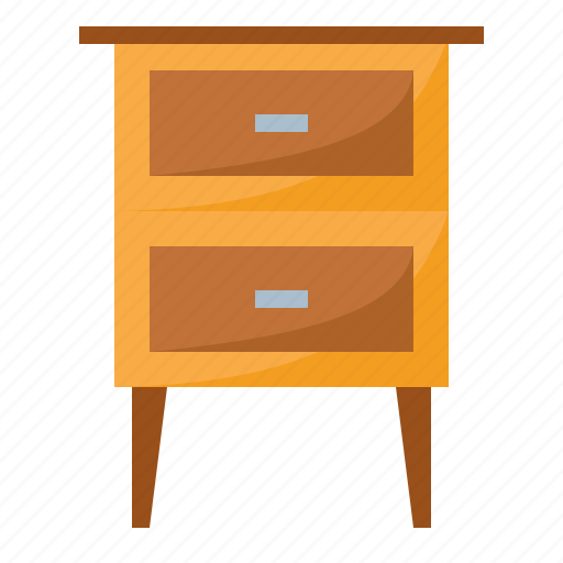 Bedroom, bedside table, furnishing, furniture, home living, household, nightstand icon - Download on Iconfinder