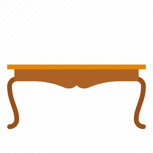 Classic table, decoration, furnishing, furniture, home living, household, wood table icon - Download on Iconfinder