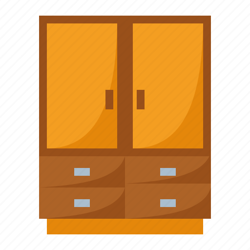 Closet, cupboard, double wardrobe, furnishing, furniture, home living, household icon - Download on Iconfinder
