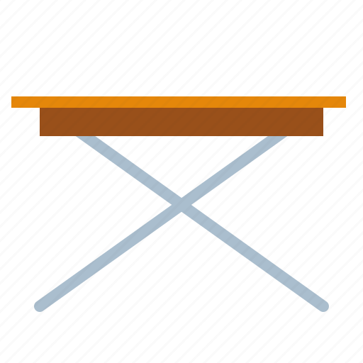 Folding table, furnishing, furniture, home living, household, iron table, portable table icon - Download on Iconfinder