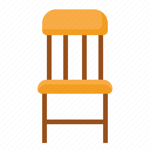 Desk chair, furnishing, furniture, home living, household, seat, wood chair icon - Download on Iconfinder