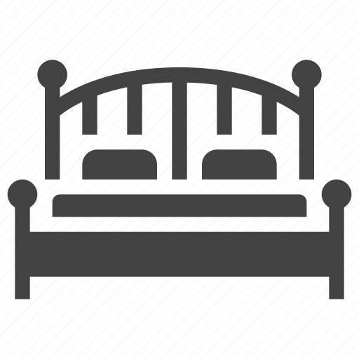 Bed, bedroom, double, furniture, interior icon - Download on Iconfinder