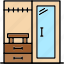 wardrobe, cabinet, closet, cupboard, furniture 
