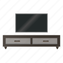 display, stand, television, cabinet, drawers, furniture