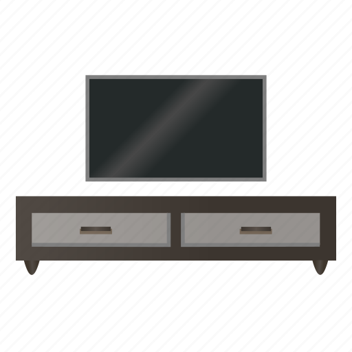 Display, stand, television, cabinet, drawers, furniture icon - Download on Iconfinder
