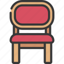 curved, back, chair, household, home, seat