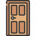 door, household, home, entrance, exit