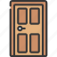 door, household, home, entrance, exit 