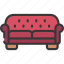 dotted, sofa, household, home, seat