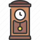 grandfather, clock, household, home, time