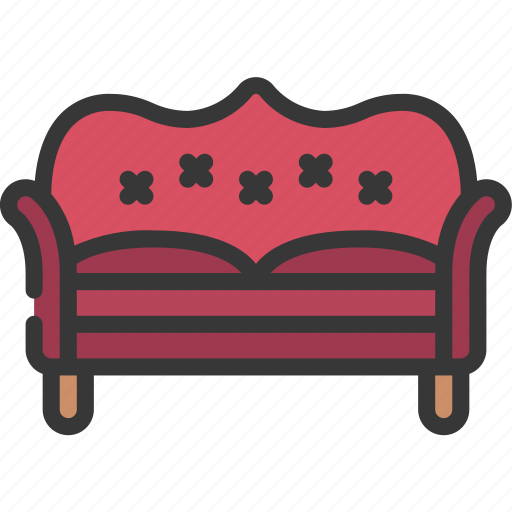 Old, fashioned, sofa, household, home, seat icon - Download on Iconfinder