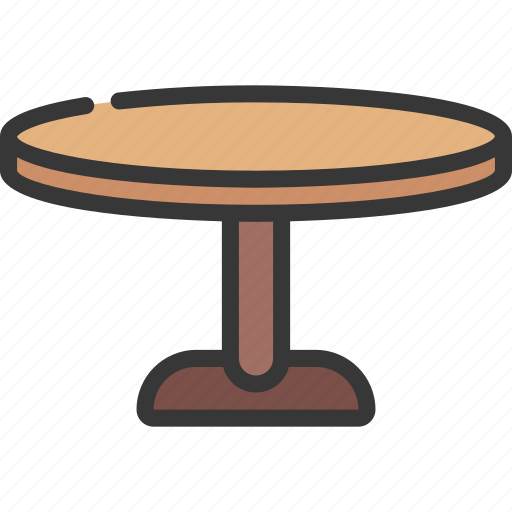 Round, table, household, home, furnishings icon - Download on Iconfinder