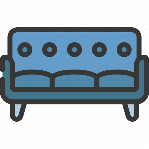 Three, seater, sofa, household, home, dots icon - Download on Iconfinder