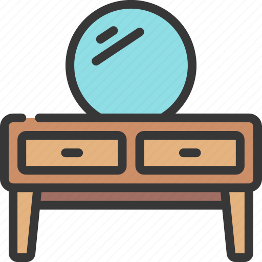Vanity, desk, household, home, makeup, table icon - Download on Iconfinder