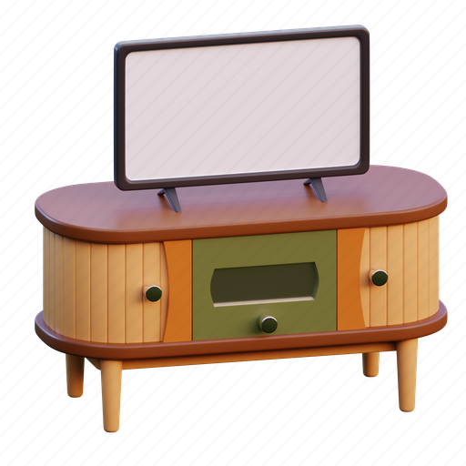 Tv, furniture, sink, chair, interior, households, furnishings 3D illustration - Download on Iconfinder