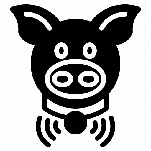 Pig, pork, meat, microchip, farm icon - Download on Iconfinder