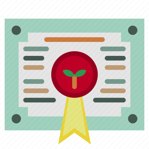 Certificate, quality, farmingandgardening, badge, plant icon - Download on Iconfinder