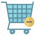 cart, item, minus, remove, shopping