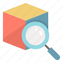cube, find, inspect, item, look, search