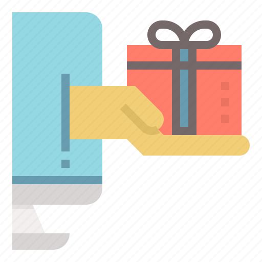 Convenient, gift, online, present, send, technology icon - Download on Iconfinder