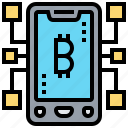 bitcoin, blockchain, cryptocurrency, network, smartphone