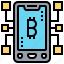 bitcoin, blockchain, cryptocurrency, network, smartphone 