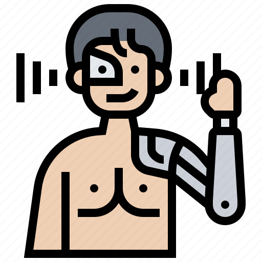 Arm, cybernetics, disabled, prosthetic, technology icon - Download on Iconfinder