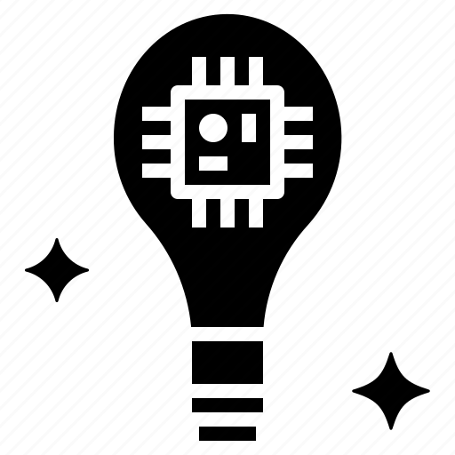 Brain, creative, idea, light, microchip icon - Download on Iconfinder