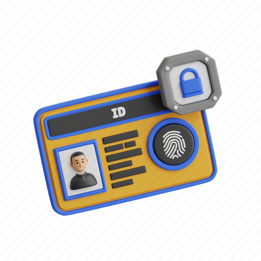 Biometric, id, identification, scan, technology, security, recognition 3D illustration - Download on Iconfinder