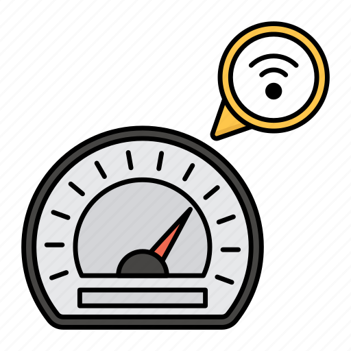 Speedometer, gauge, autonomous, automated, wireless, artificial intelligence icon - Download on Iconfinder