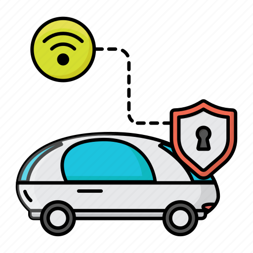 Unlock, autonomous, automated, car, artificial intelligence, driverless, self driving icon - Download on Iconfinder